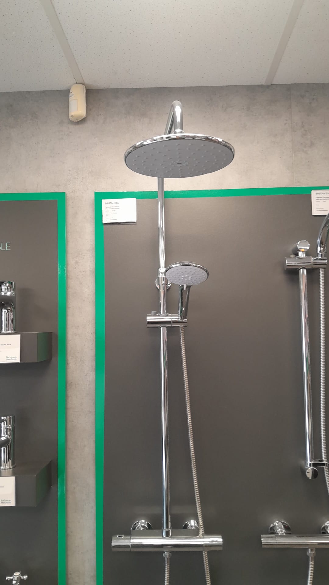 Rain shower with riser kit
